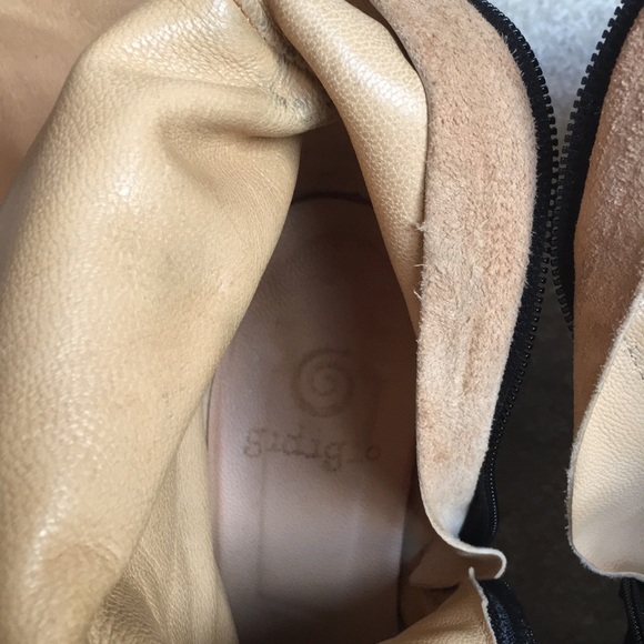 Vera cuoio boots 3 inch heel black leather Sz 8 - Picture 4 of 8